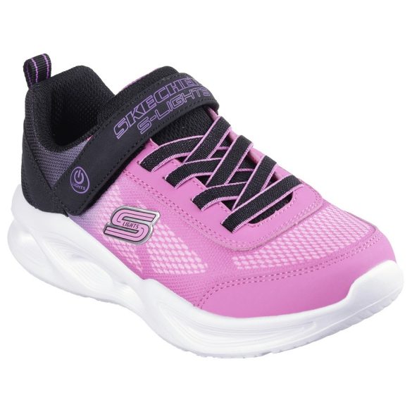 Skechers világító sportcipő lány 303714L-BKHP