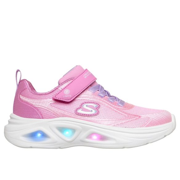 Skechers világító sportcipő lány 303729LC-PKLV