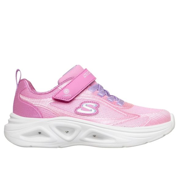 Skechers világító sportcipő lány 303729LC-PKLV