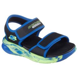 Skechers világító gyerekszandál fiú 407061L-BKBL