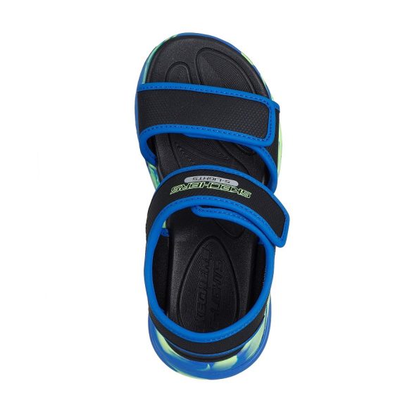 Skechers világító gyerekszandál fiú 407061L-BKBL