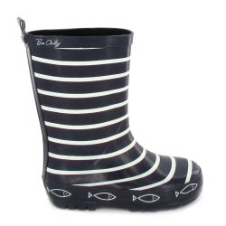 Be Only kék csíkos gumicsizma BOTTETIMO-MARINE