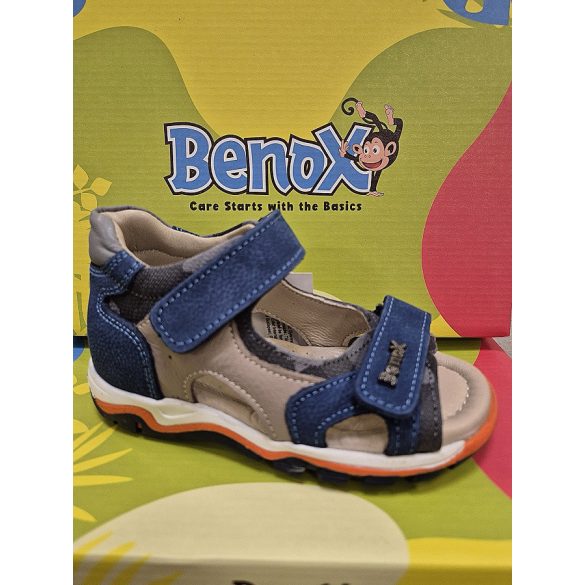Benox gyerekszandál fiú BXS12-BLUE-BEIGE