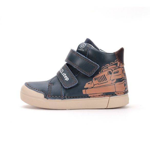 D.D.Step világító gyerekcipő fiú S068-52151AM