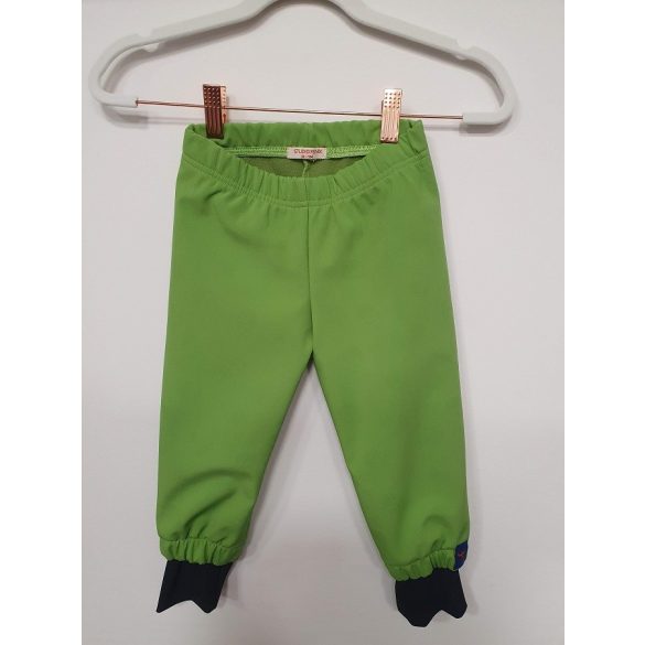 Softshell gyereknadrág-zöld méret 110-116