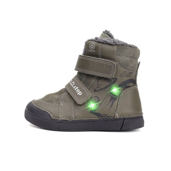 D.D.Step világító téli gyerekcipő fiú W068-52998M